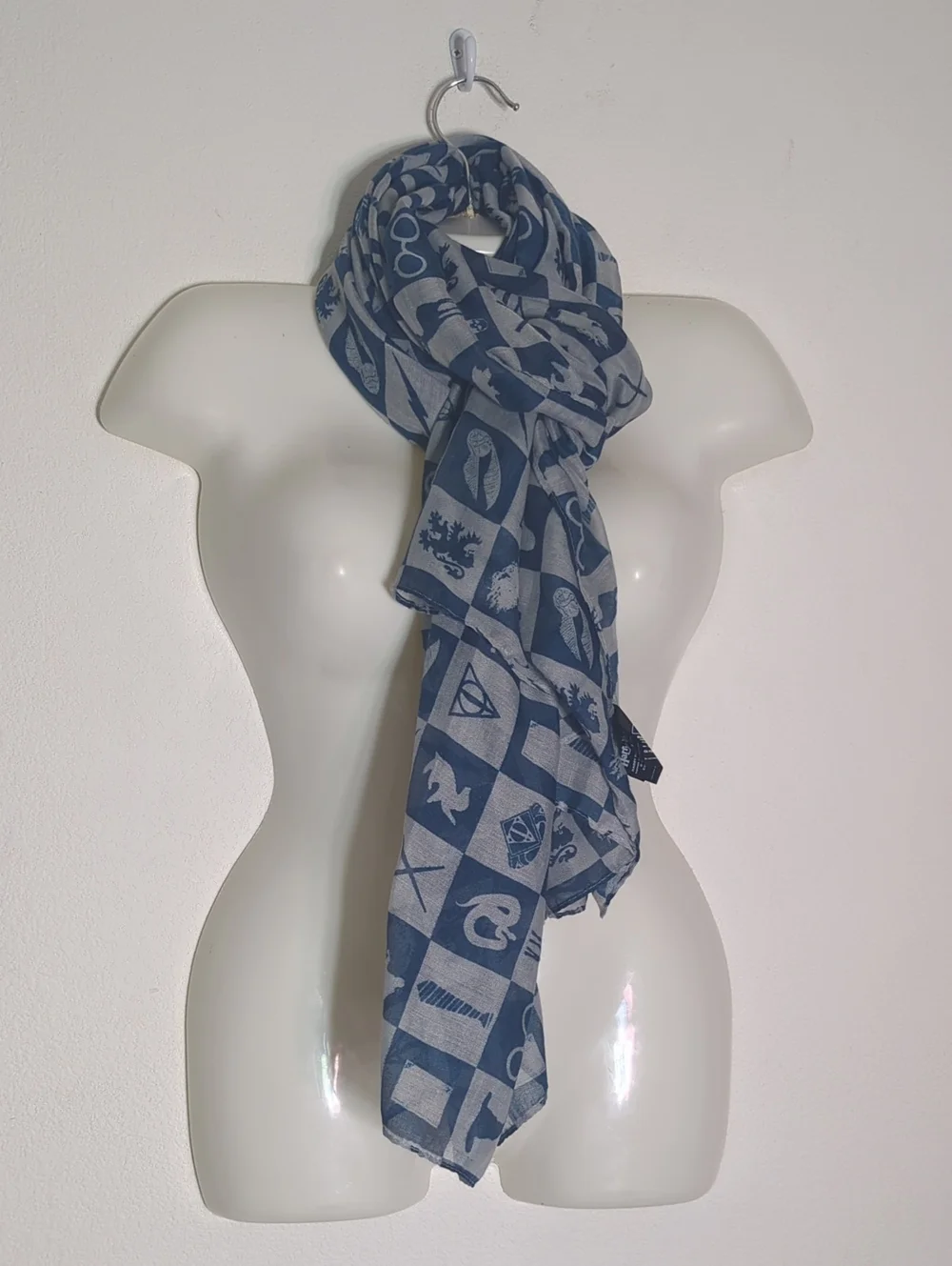 Harry Potter Womens Scarf Lightweight Fashion Hogwarts Symbols Magical Icons OS